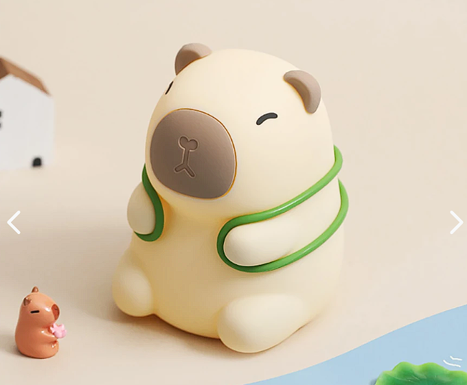 🦦 Lámpara Capibara LED de Silicona 🦦