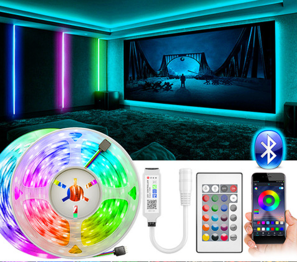 🌈 Tira LED RGB 12V con Bluetooth 🌈