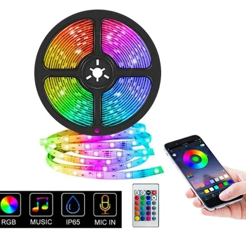 🌈 Tira LED RGB 12V con Bluetooth 🌈