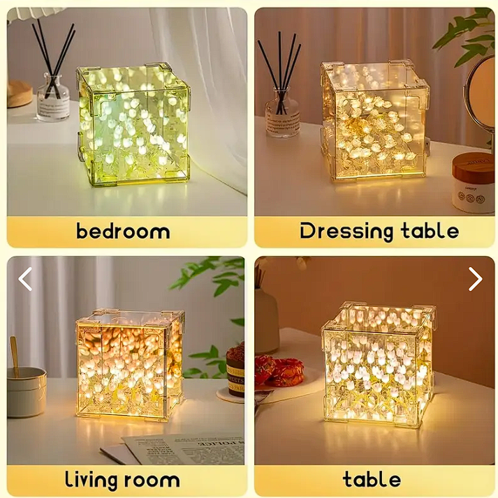 🌷 Lámpara de Tulipanes Infinita 🌷