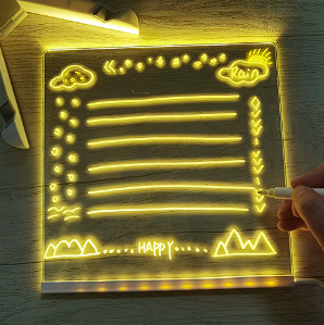 🦄 Lámpara acrílica LED de Dibujo Infantil 🦄