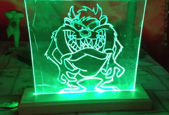 🦄 Lámpara acrílica LED de Dibujo Infantil 🦄